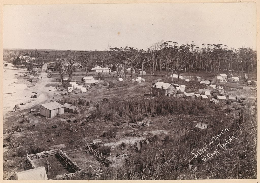 Cover image for Photograph - Strahan near Duck Creek, West Coast Tasmania (No.102) [Albert Sargeant likely to be photographer]
Photograph - Strahan near Duck Creek, West Coast Tasmania (No.102) [Albert Sargeant likely to be photographer]