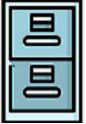 An icon of a filing cabinet