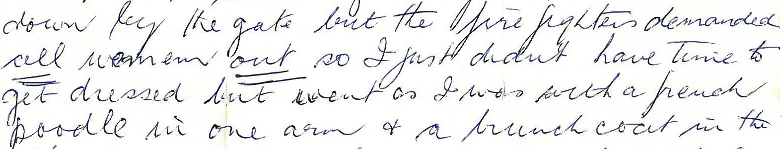 Part of a letter. Text illegible