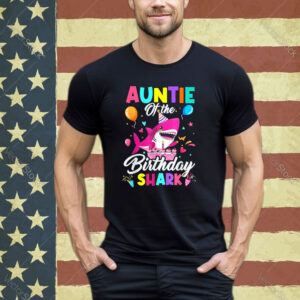 Auntie Of The Shark Birthday Boy Girl Party Family Group Shirt