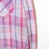 Isabel Marant Étoile karierte Bluse in Rosa und Lila mit Western-Details. Leichtes Secondhand-Design mit Druckknöpfen, Brusttaschen und modernem Vintage-Charme.