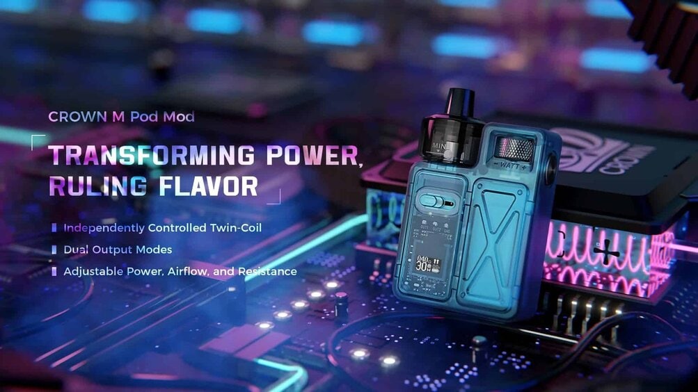 Uwell Crown M พร้อมสูบ UWELL CROWN M POD MOD - VAPEBAN ตอบกลับ 24 ชม