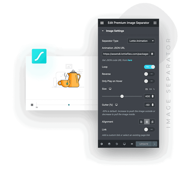 Elementor Image Separator | Premium Addons for Elementor