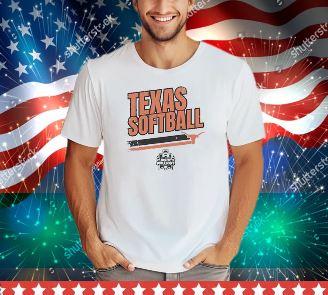 Texas Softball: Women's College World Series Stripe Tee Shirt