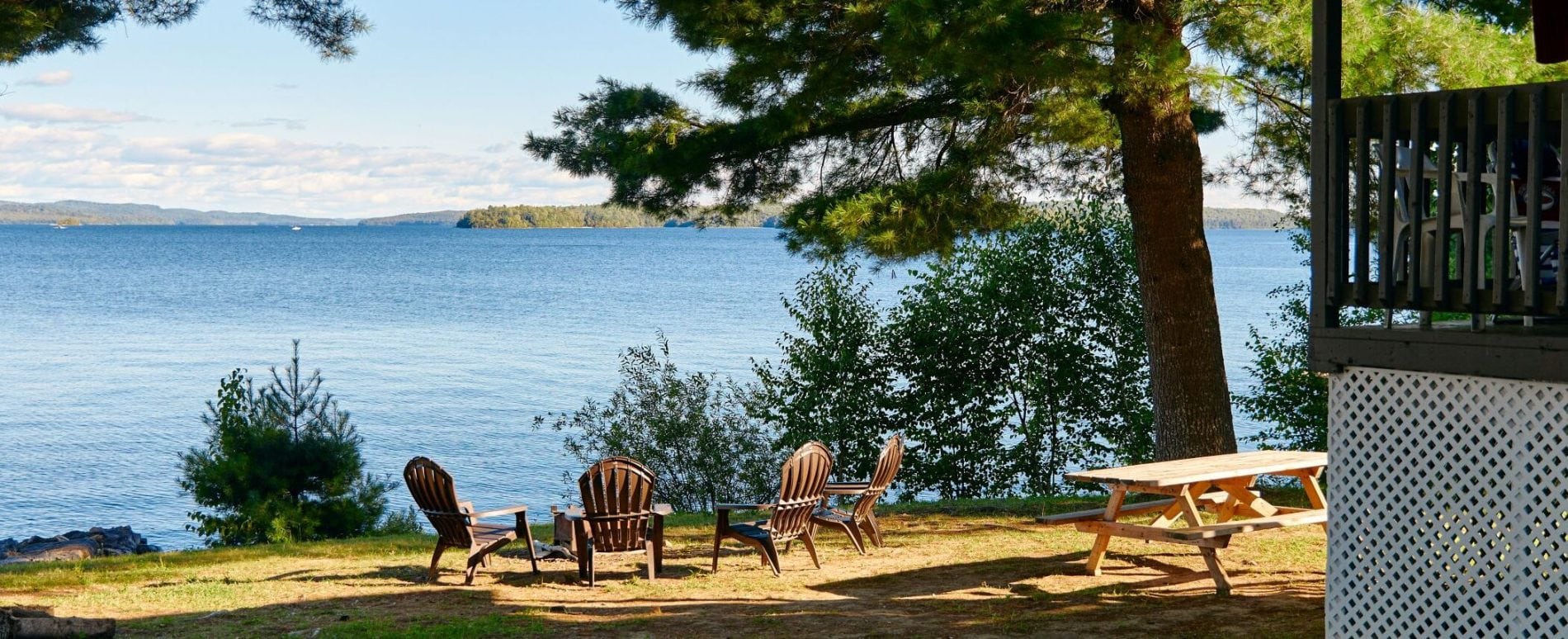 bord du lac chalet baskatong Location de terrain de camping pour toute la famille