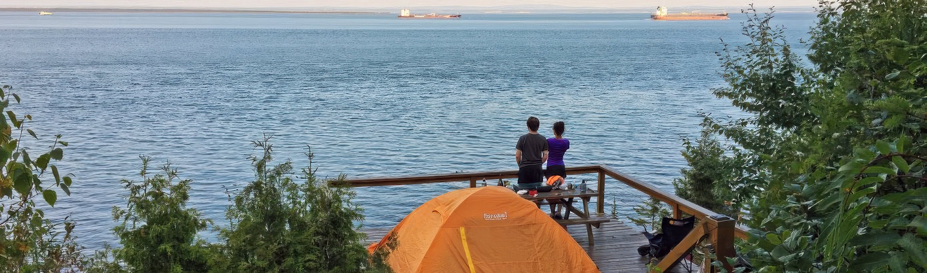 falaisesurmer_principale Camping Union - Camping Chute aux Iroquois dans les Laurentides
