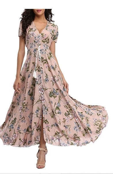 chinese dress ladies 16 Smocked Maxi Dresses on Amazon That Cleverly Conceal Bloat — Starting at  $19 main image 0