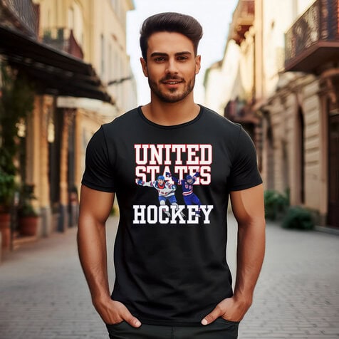 T-shirt De Hockey Américain Vintage - Marque Delta Pro Weight - Taille 3XL Jaune - Occasion TB