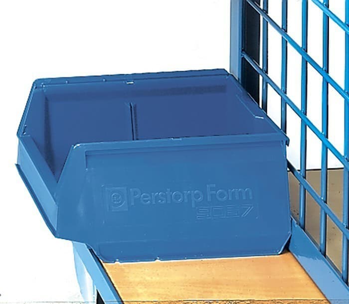 Bac de stockage en polypropylène bleu