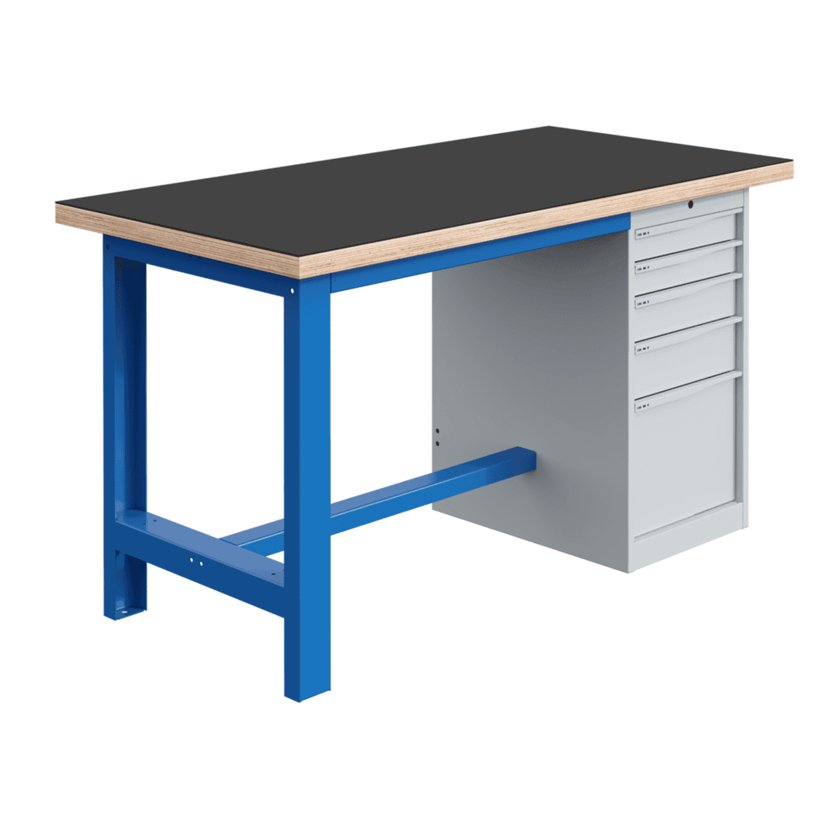 Etabli SI Fixe - Plateau Multiplis caoutchouc CAOUT42 l1800 p750 Départ