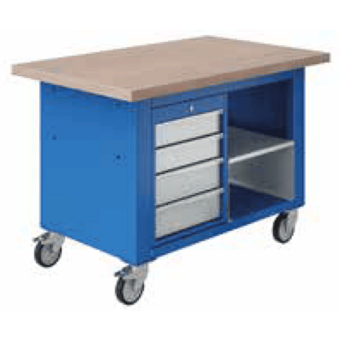 Etabli MOBILE SIT 1 Coffre H450 vide + 1 étagère L1200 P750 H840