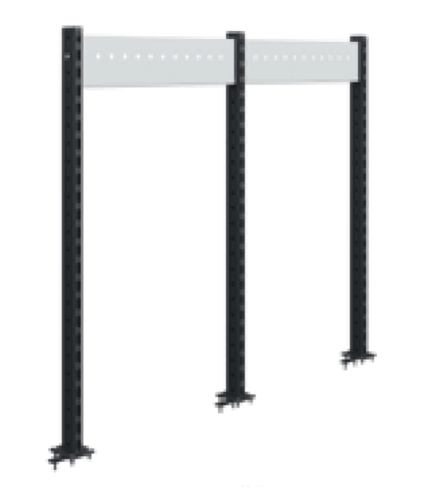 JEU 3 Montants SUPERSTRUCT. AVEC TRAVERSE L2X865 H1200