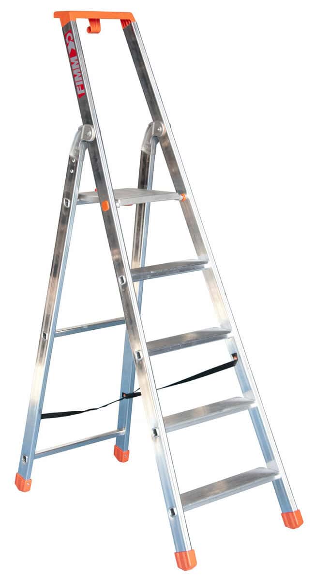 Escabeau aluminium repliable, 8 marches, 150 kg