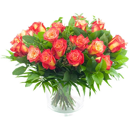 debloemist.nl - Boeket oranje rozen