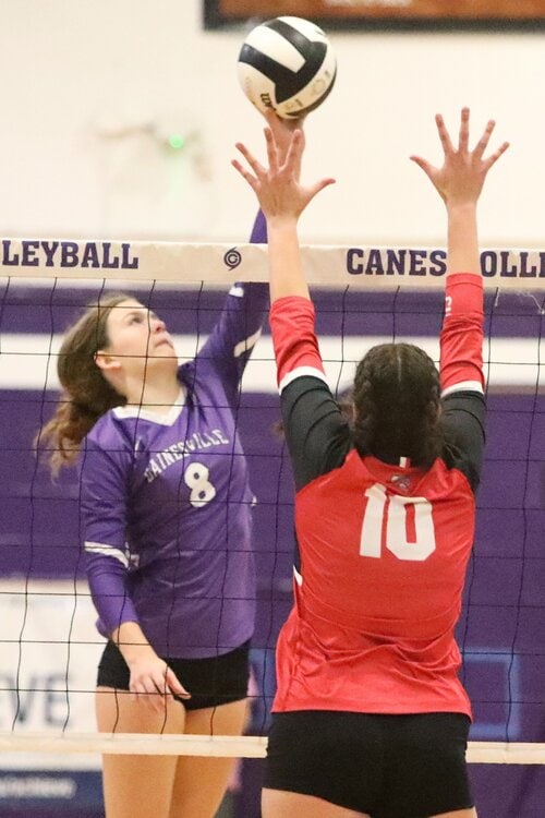 Gainesville's Rowan Kage with hit a against New Smyrna Beach on Thursday.