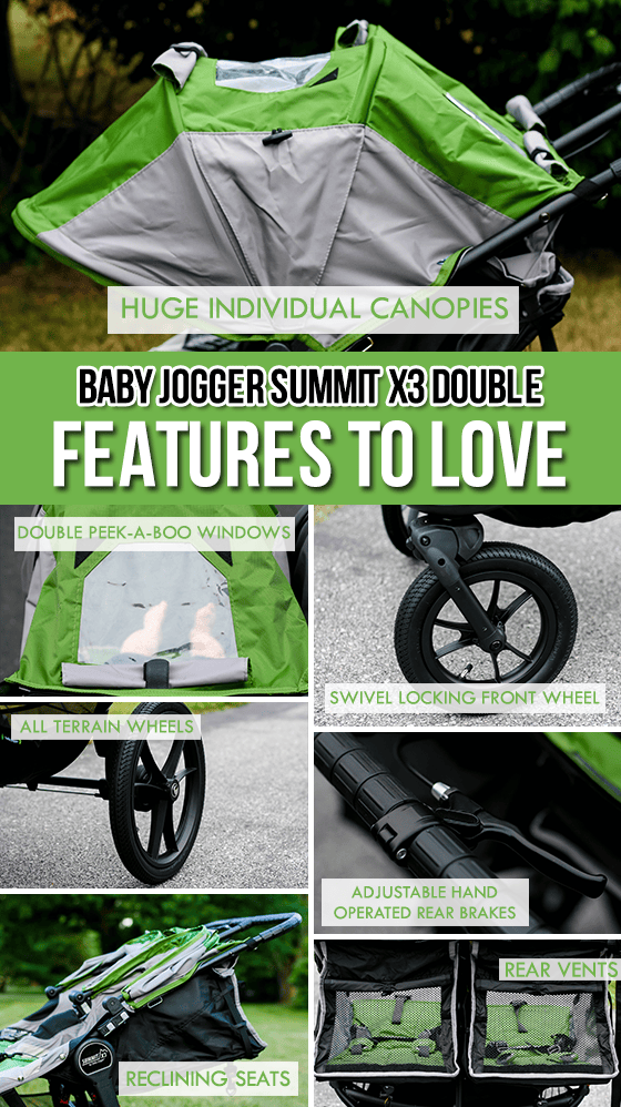 Gear Guide Baby Jogger Summit X3 Double Stroller 13 Daily Mom, Magazine For Families