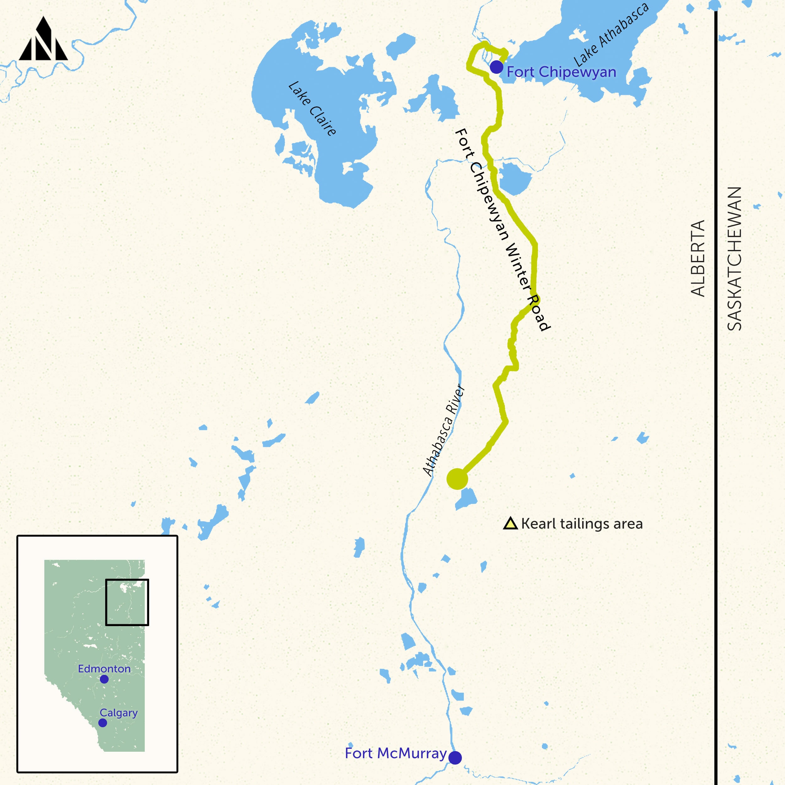 Kearl Oil Sands Project Map