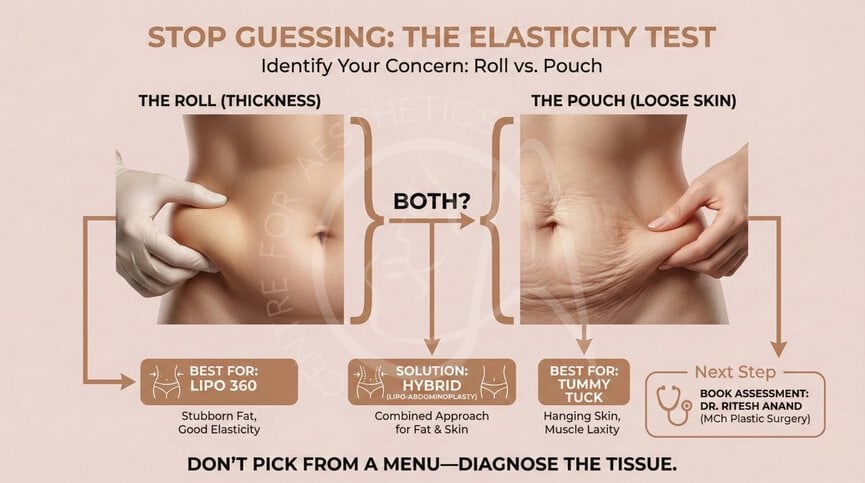 Lipo 360 vs Tummy Tuck: Which Procedure Designs the Hourglass Shape? -  Centre for Aesthetics
