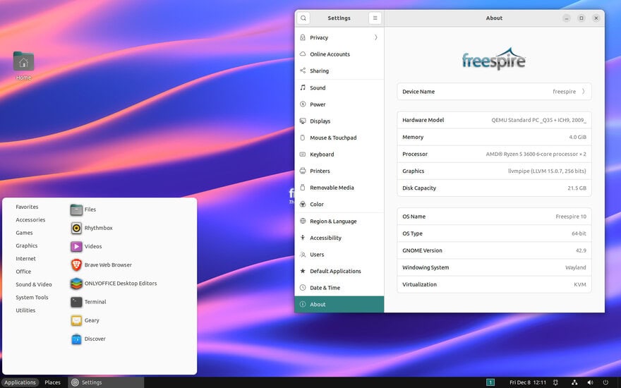 Freespire 10: Novità nell'ultima distribuzione desktop gratuita di PC/OS 1 Freespire 10