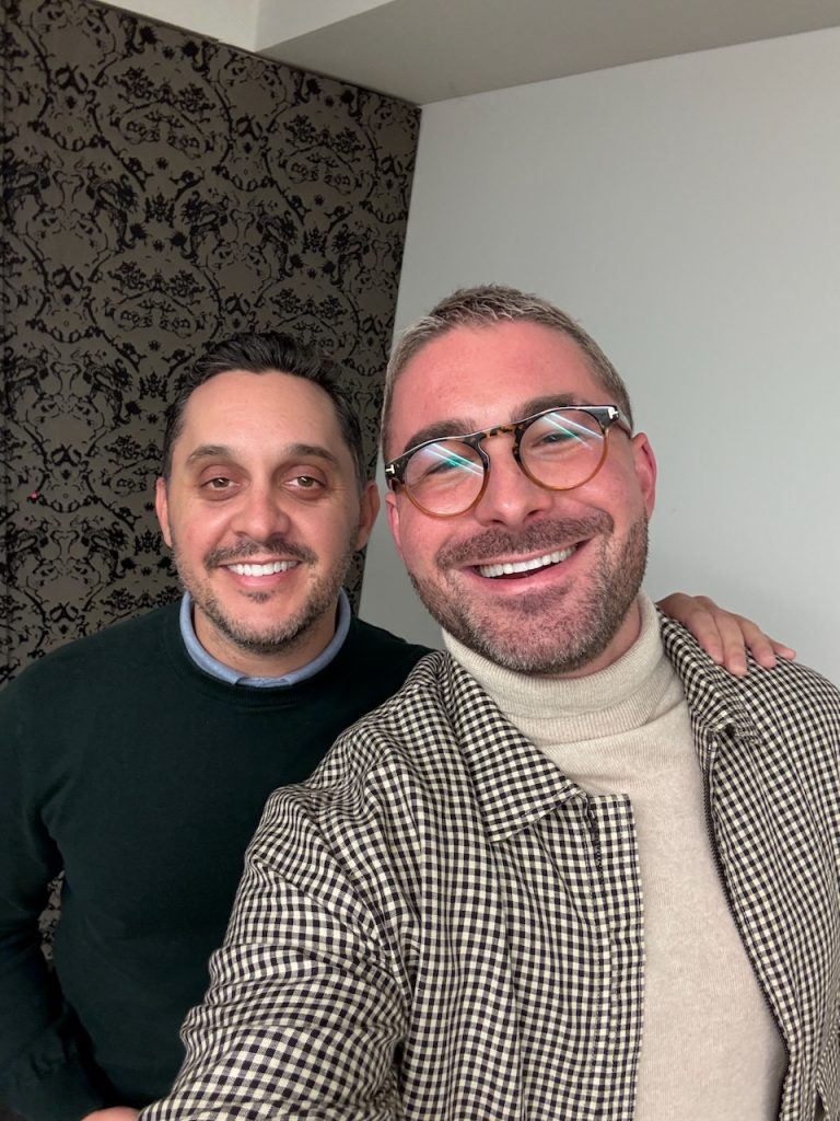 Director James Kicklighter and his agent Travis Tammero at The American Question screening, Beverly Hills