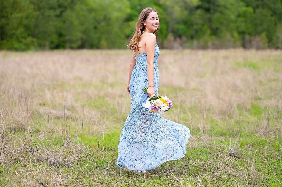 flowy dress senior pictures LaDivine CD295 Beaded Corset Formal Prom Dress Red / 8 main image 1