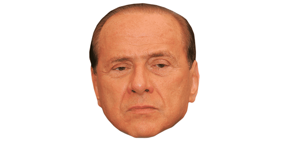 Silvio Berlusconi Celebrity Face Mask Silvio Berlusconi Celebrity Face Mask