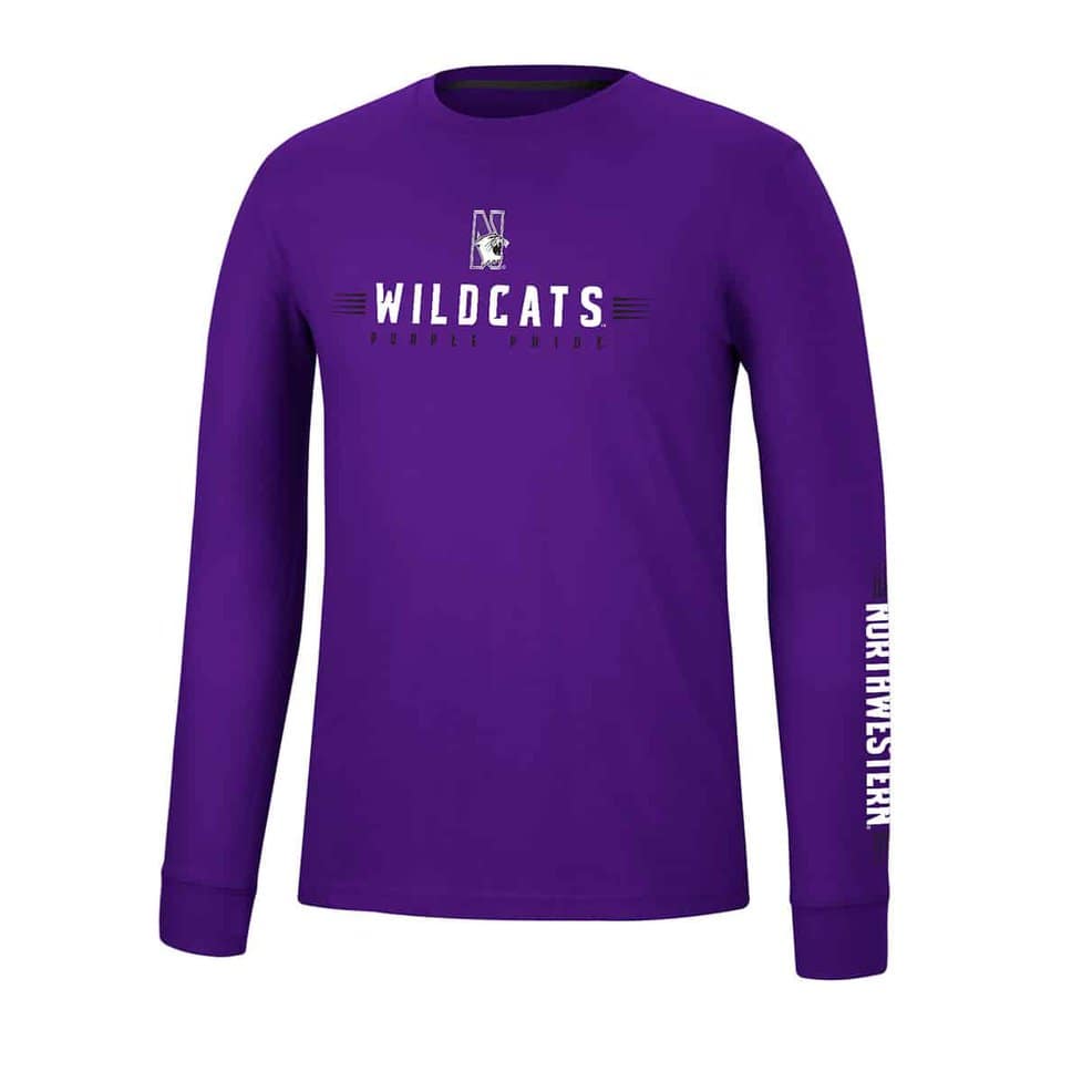 Northwestern Wildcats Willie In State Outline T-Shirt Northwestern Wildcats Willie In State Outline T-Shirt