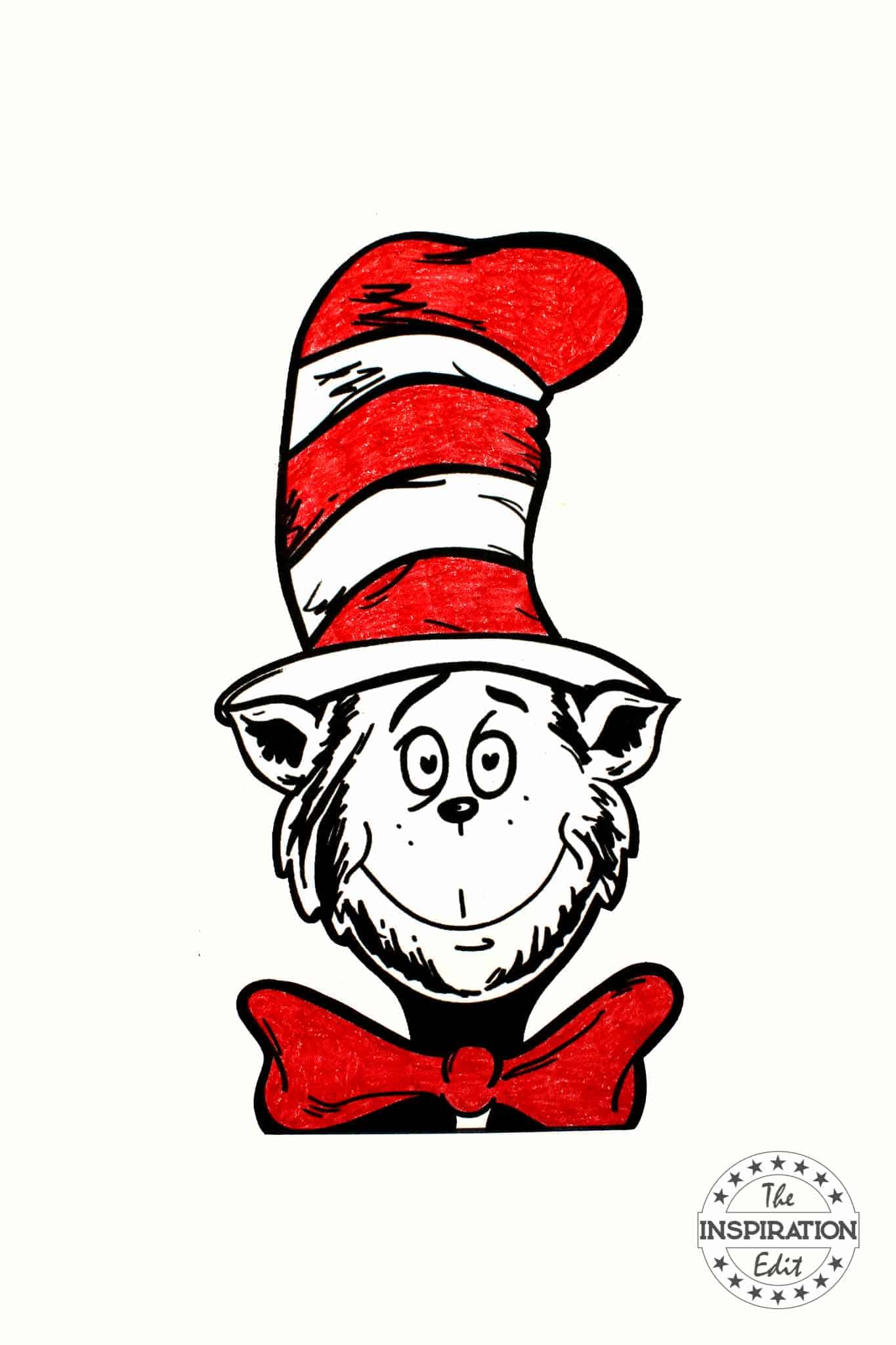 cat in the hat coloring page – Image 13