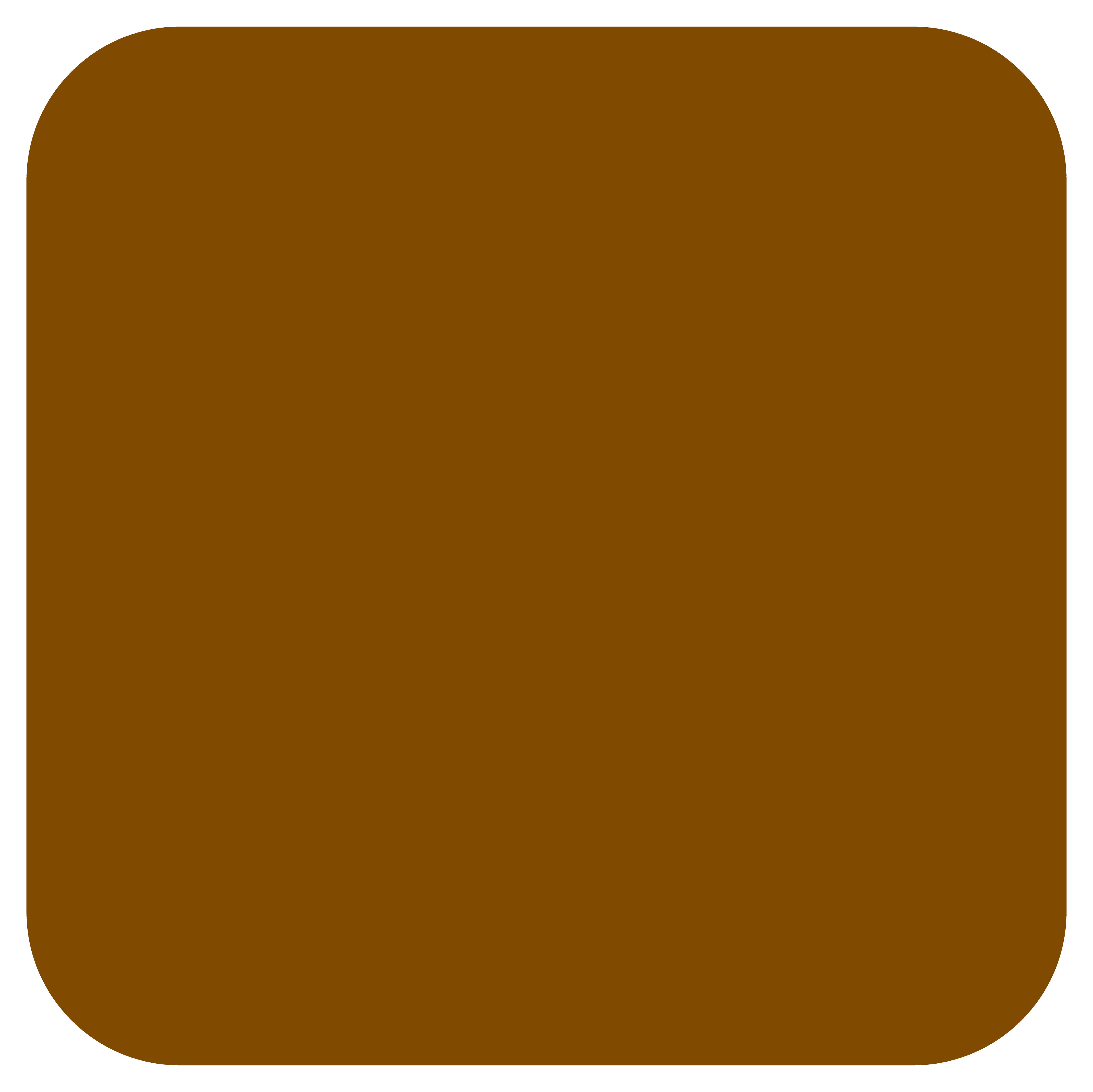 A square image with rounded corners, reminiscent of a Metal Roof Gallery, filled with a solid dark brown color.
