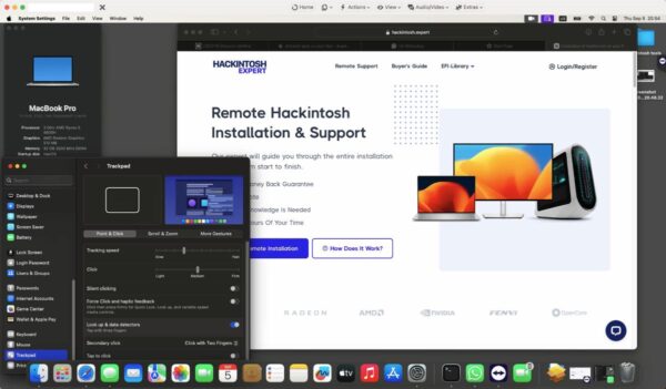Screenshot of benchmarks for a downloadable Hackintosh EFI folder for [Lenovo] [Laptop].