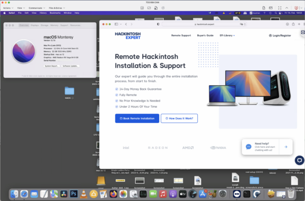 Screenshot of benchmarks for a downloadable Hackintosh EFI folder for [Gigabyte X79-UP4] [PC]