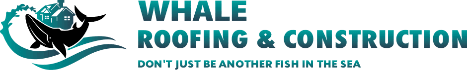 Whale Roofing and construction logo