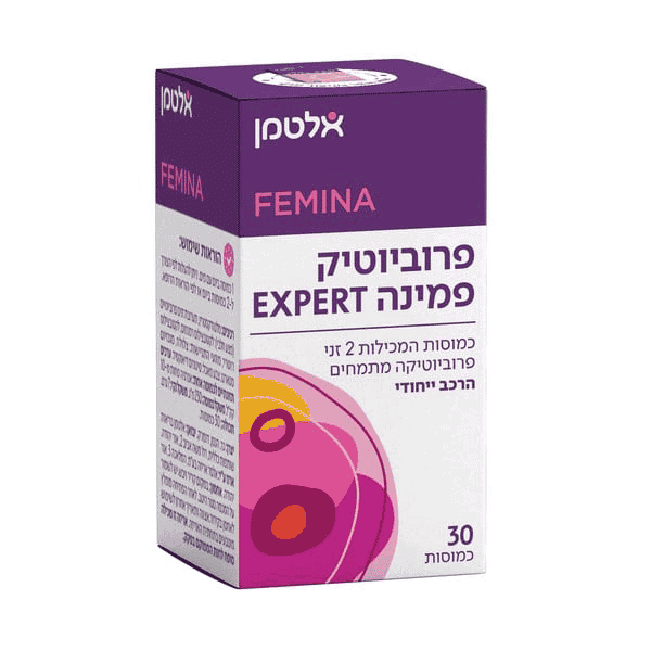 פרוביוטיק פמינה EXPERT – מכיל 30 כמוסות – אלטמן