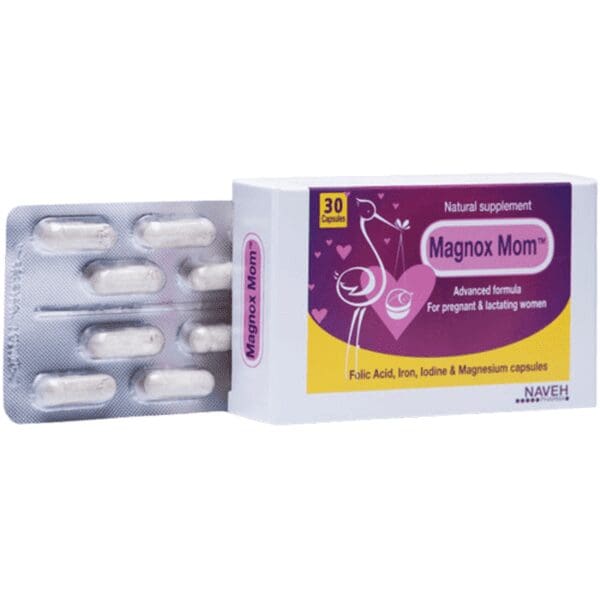 מגנוקס מאם Magnox-MOM - לנשים הרות ומניקות - 30 כמוסות - נווה פארמה