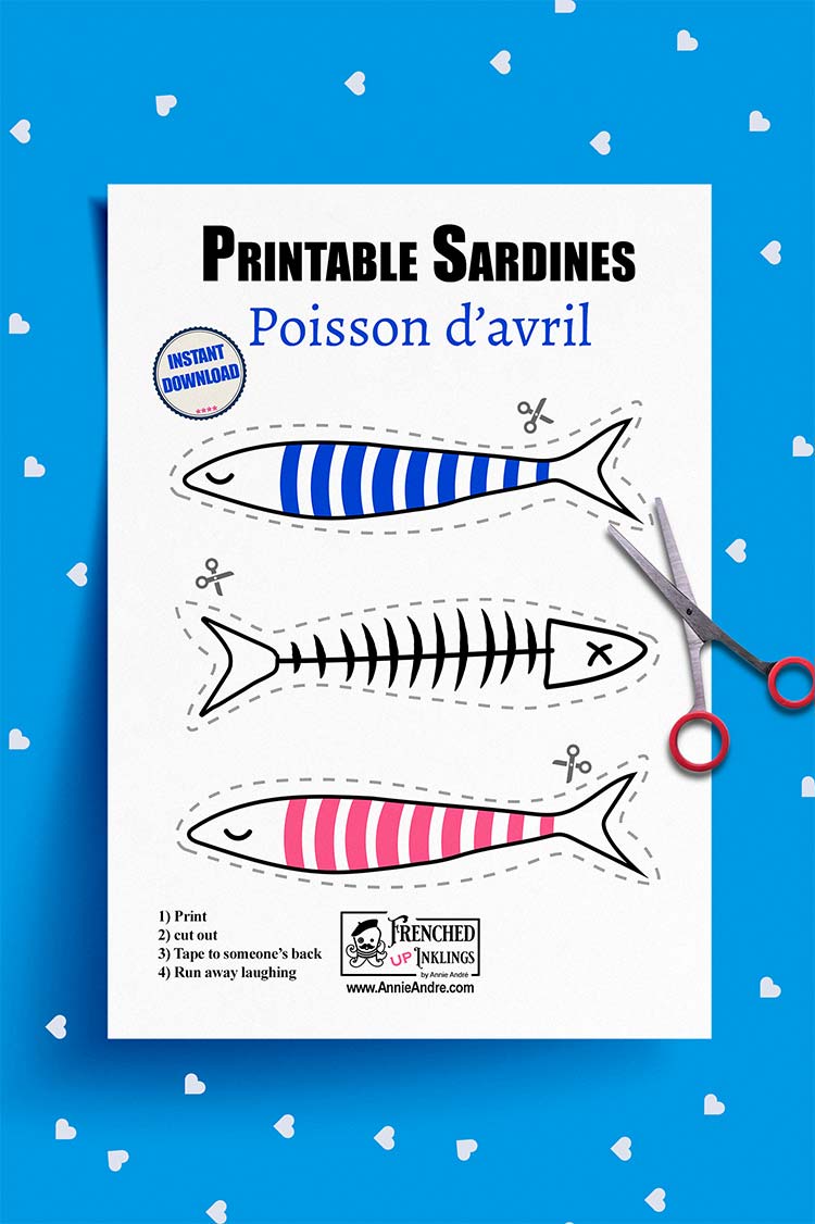 Printable Paper Fish For Poisson D Avril French April Fools Printable Paper Fish For Poisson D Avril French April Fools