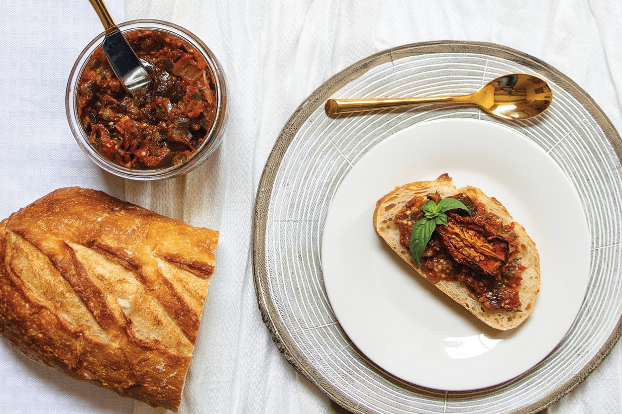 Roasted Eggplant Jam and SunDried Tomatoes Edible New Mexico