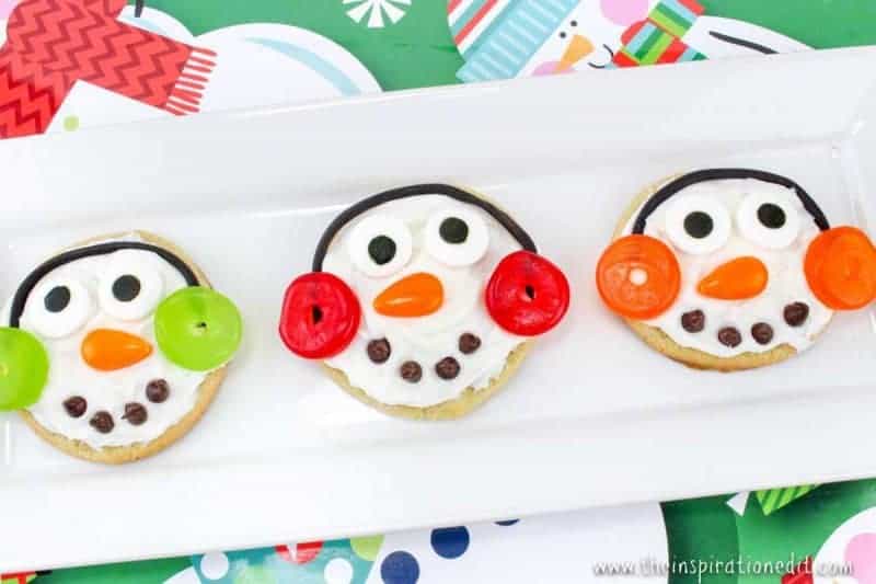 snowman cookies christmas party food idea