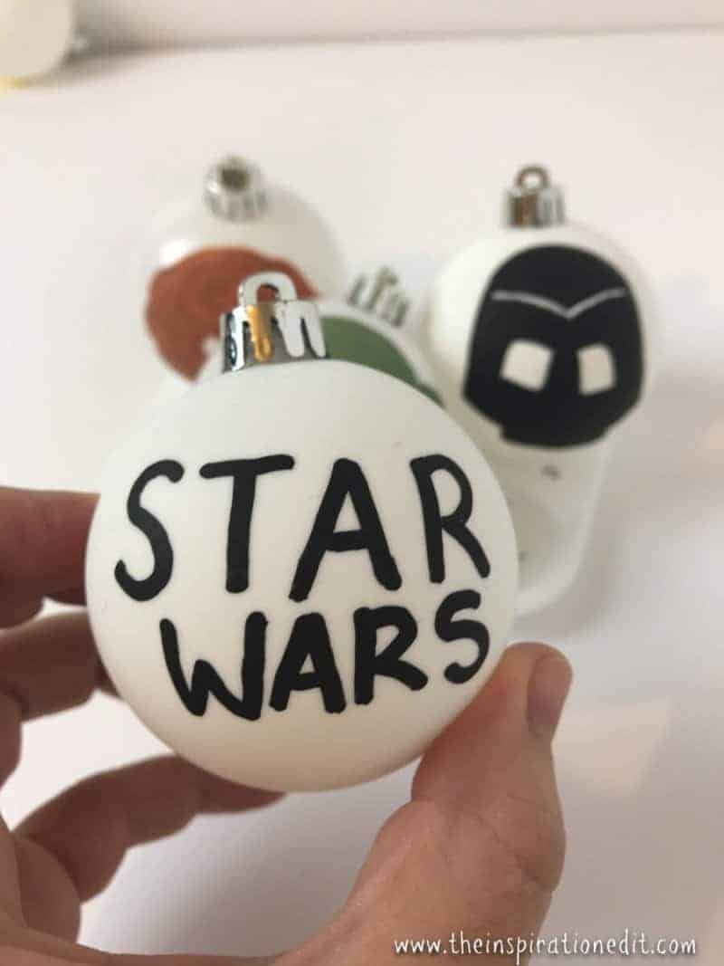 star wars baubles diy decoration idea