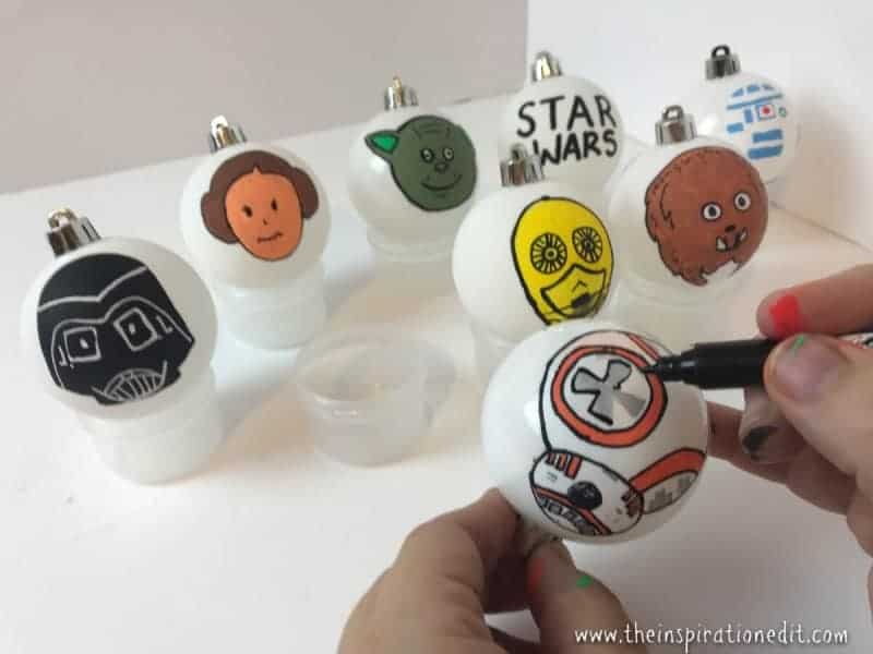 star wars baubles diy decoration idea