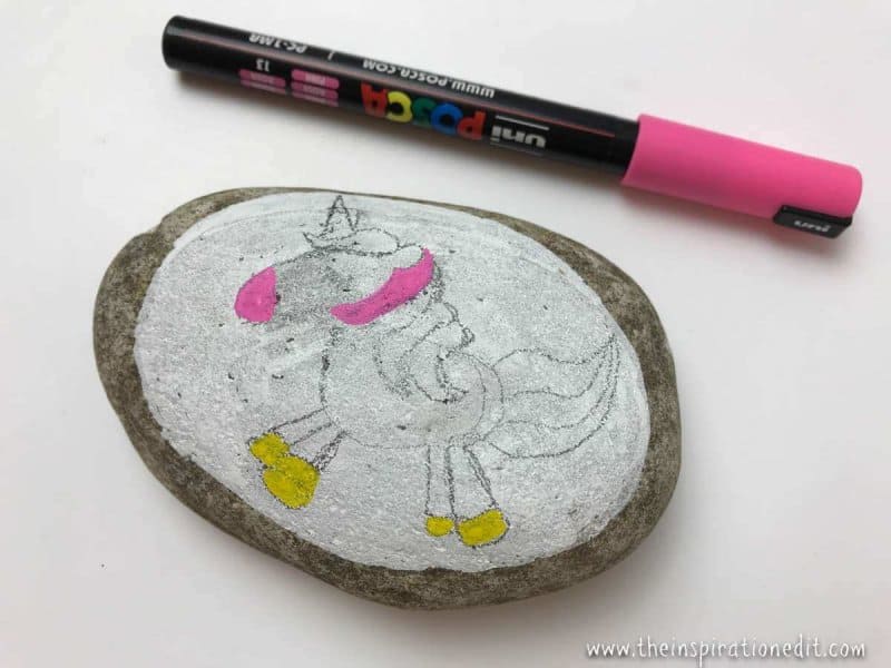 How to Draw a Unicorn on a Rock.