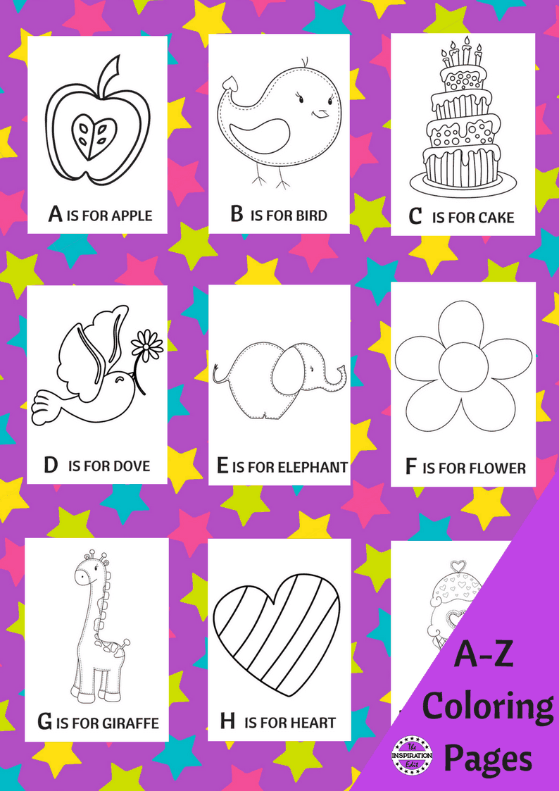 Alphabet Coloring Pages.