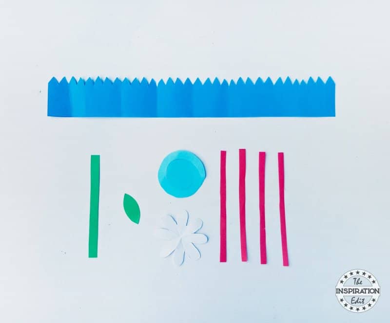 4th July Paper Flower Craft.