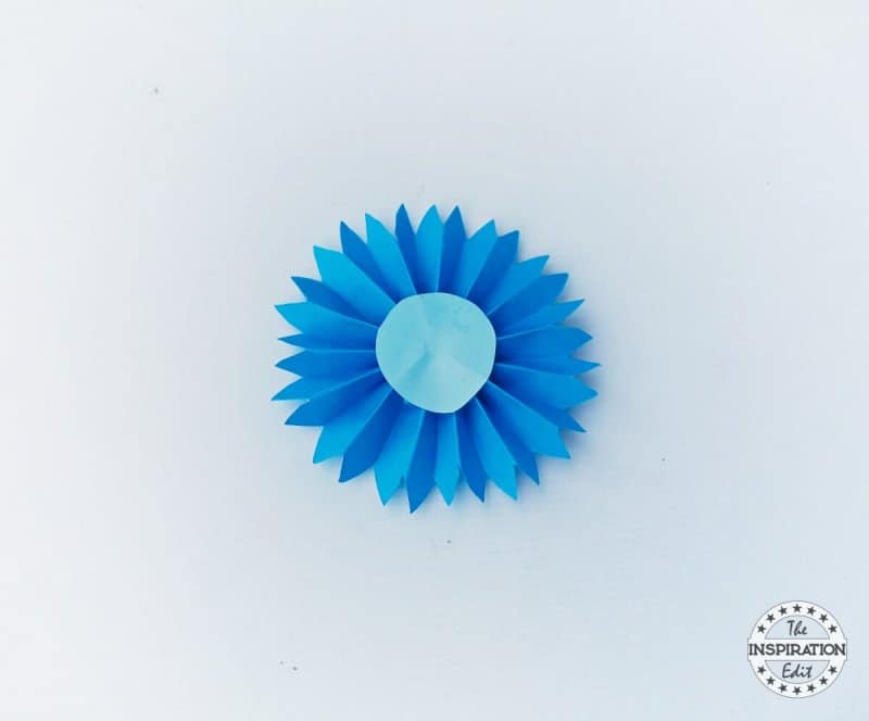 4th July Paper Flower Craft.