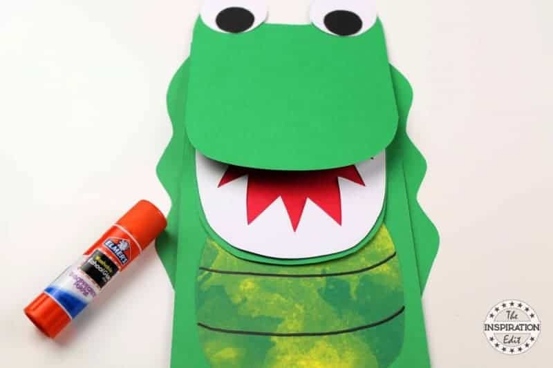 Alligator Puppet Alligator Craft for Kids.