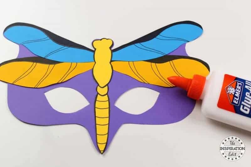 Glue and Mask Attached with Wings.