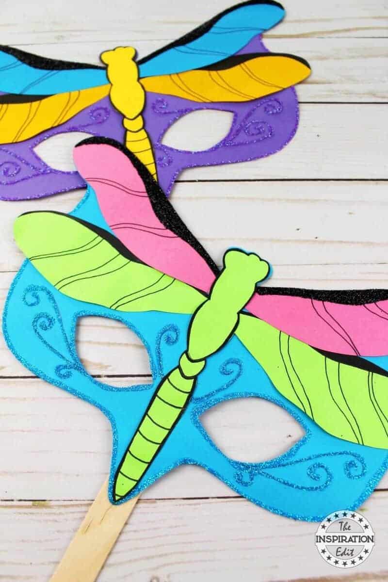 Two Different Colors of Dragonfly Masks.