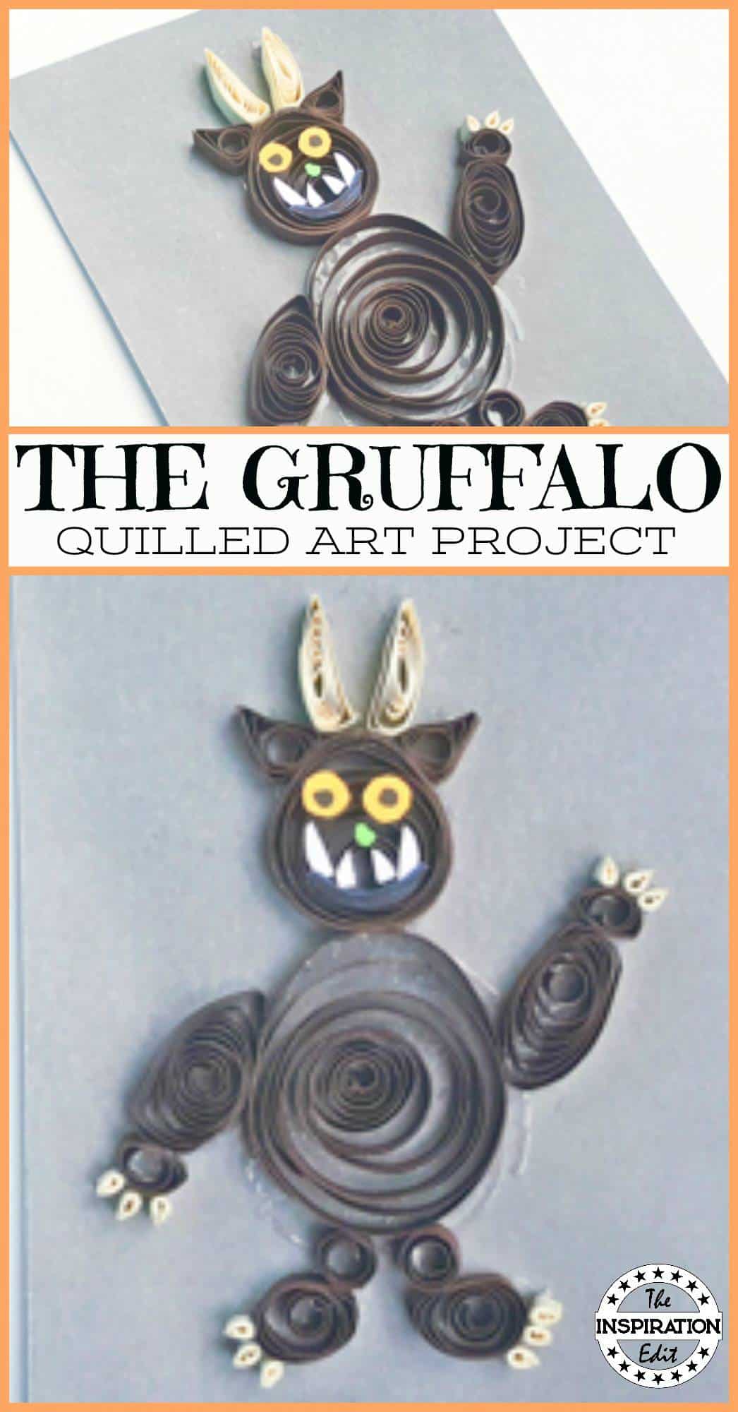 Gruffalo Pictures and Art Making the Quilling Paper.