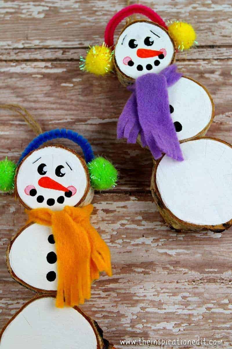 Snowman Ornament Idea.