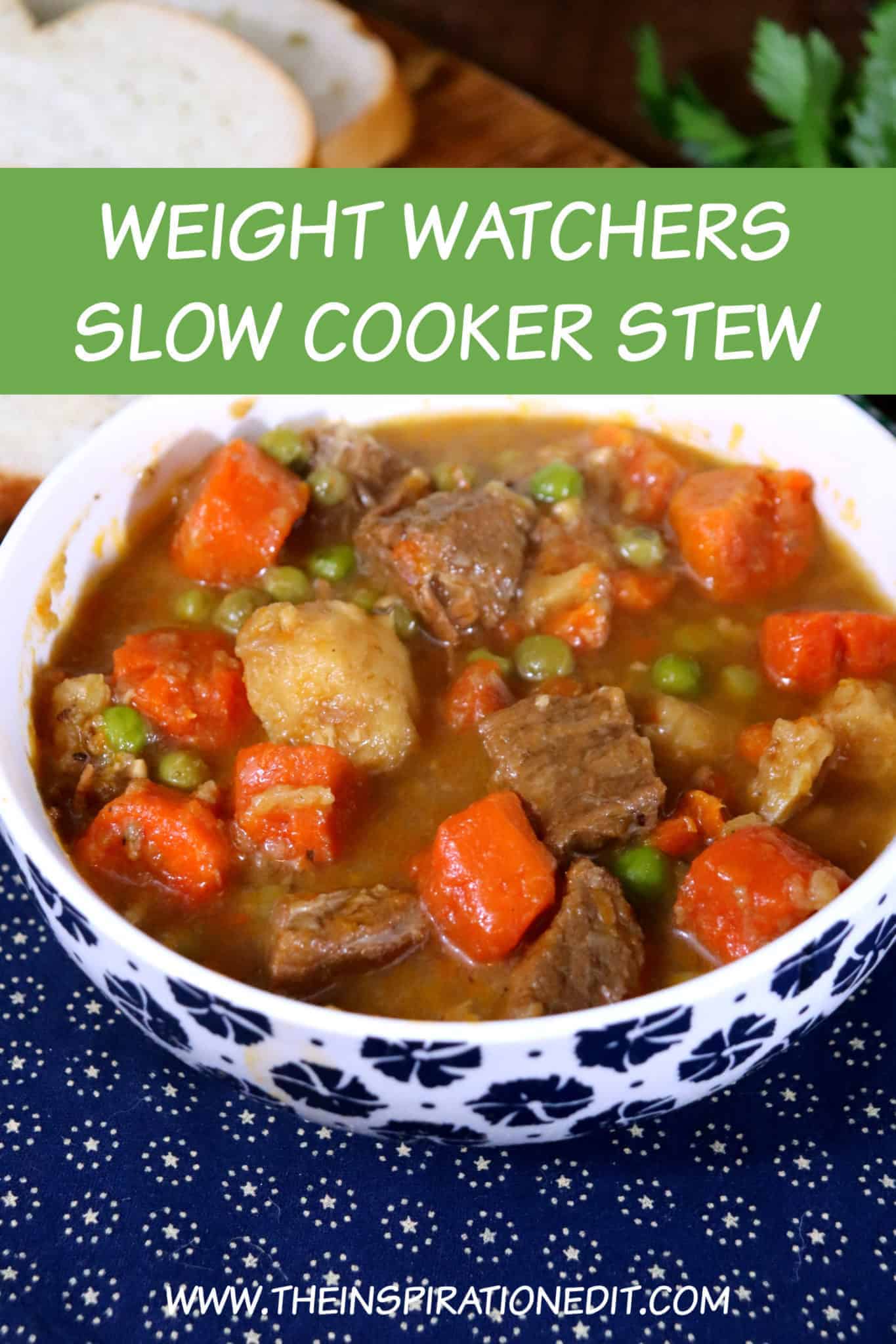 Weight Watchers Beef Stew In The Slow Cooker.
