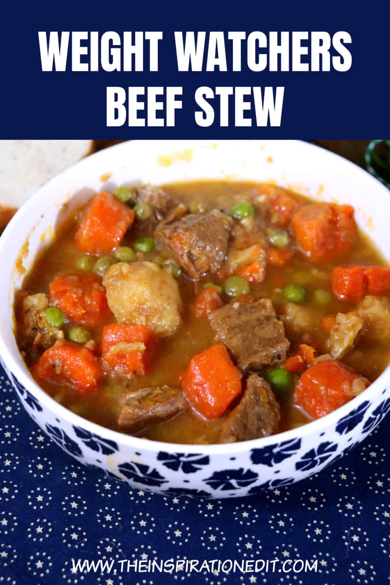 Weight Watchers Beef Stew in the Slow Cooker.